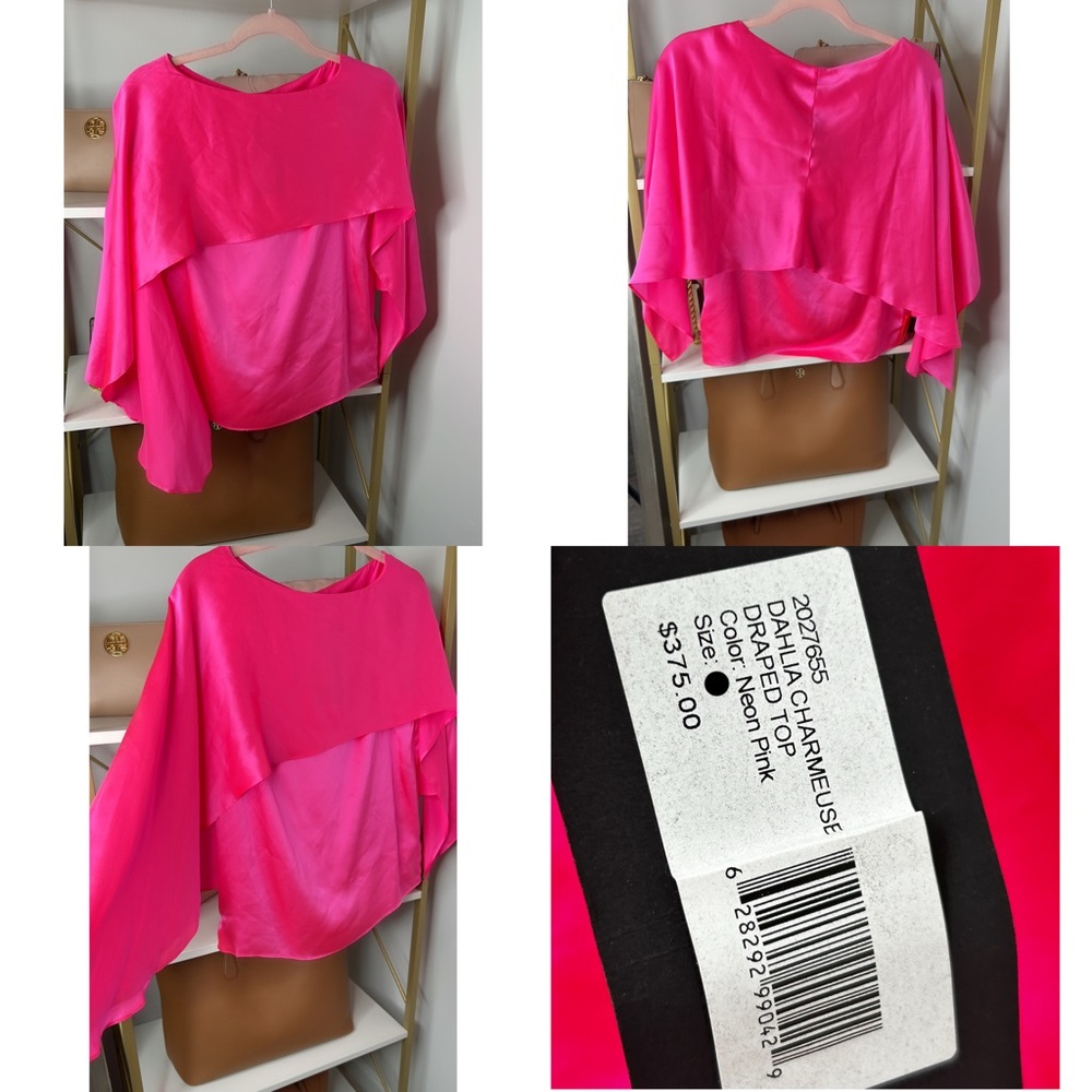 NEW Halston
Dahlia Draped Charmeuse Top - Picture 6 of 10